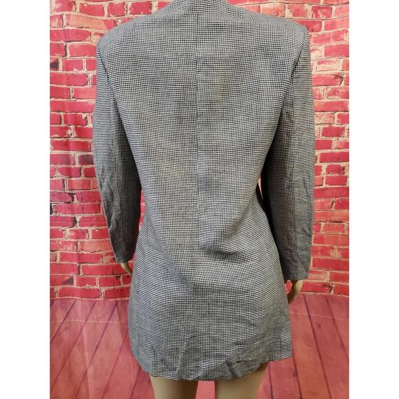 Joan & David Italian Black & white Wool Women's Jacket Coat Vintage Size 40/6 - Picture 3 of 8